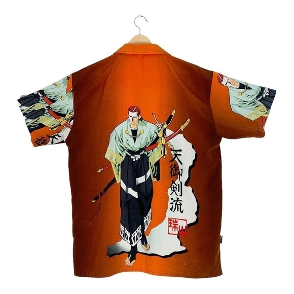 Vintage ZAM Animated Anime Button Down Shirt Size Medium - Picture 2 of 8